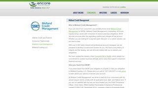Midland Credit Management - Encore Capital Group