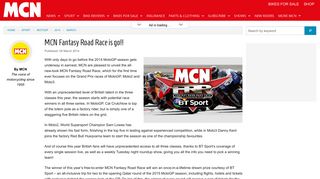 MCN Fantasy Road Race is go!! | MCN