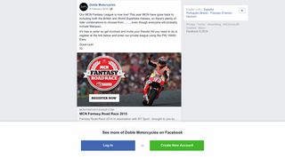 Our MCN Fantasy League is now live! This... - Doble Motorcycles ...