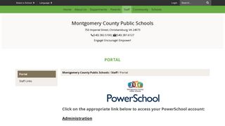 Portal - Montgomery County Public Schools