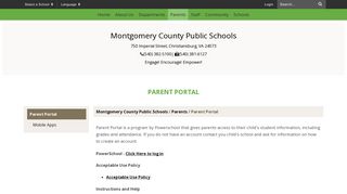 Parent Portal - Montgomery County Public Schools