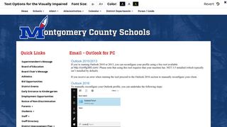 Email - Outlook for PC - Montgomery County Public Schools