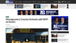 Montgomery County Schools add WiFi on buses - WSLS.com