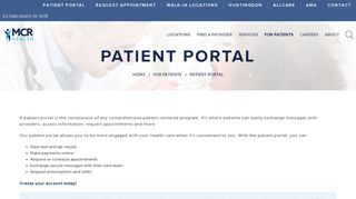 Patient Portal | MCR Health