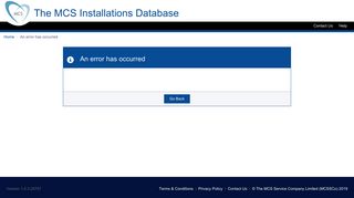 Contact Us - MCS Installation Database