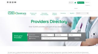 Providers Directory - MCS Classicare