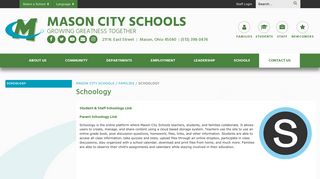 Schoology - Mason City Schools