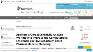 Frontiers | Applying a Global Sensitivity Analysis Workflow to Improve ...