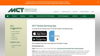 Mobile Banking - Mauch Chunk Trust Company