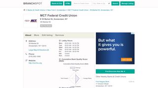 MCT Federal Credit Union - 39 Market St (Amsterdam, NY) - Branchspot
