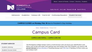 Campus Card | Minneapolis Community & Technical College