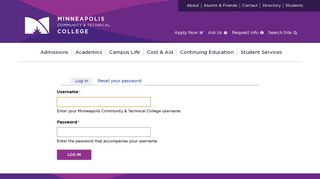 Log in | Minneapolis Community & Technical College