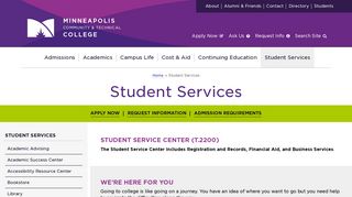 Student Services | Minneapolis Community & Technical College