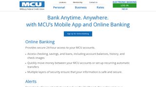 Electronic Banking Sign Up | Millbury Credit Union