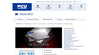 MCU Platinum Visa Card