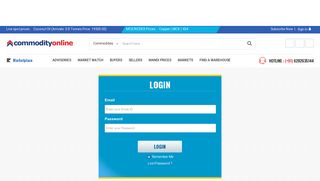 Commodity online - account login
