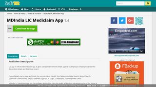 MDIndia LIC Mediclaim App 1.4 Free Download