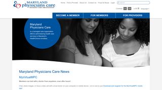 Maryland Physicians Care: Home