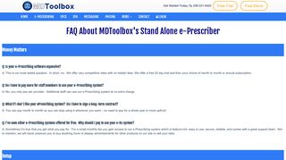 Electronic Prescribing FAQ: MDToolbox
