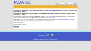 MDA Muscle Walk of Albuquerque: Returning Participant or User ...