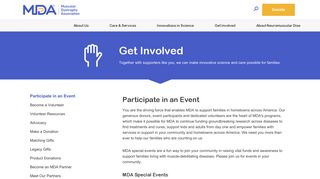 Participate in an Event | Muscular Dystrophy Association