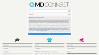 Login to MD Connect - University of Melbourne