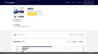 MDG Reviews | Read Customer Service Reviews of mdg.com - Trustpilot