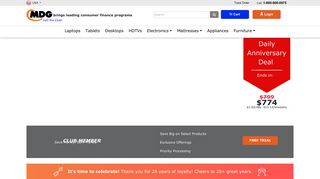 MDG: Consumer Financing | Laptops, Tablets, Desktops, HDTVs ...