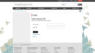 Login - Ministry for Health Malta