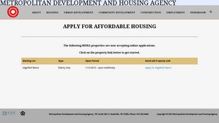 Apply for Affordable Housing - Metropolitan Development and ...