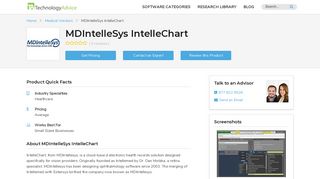 MDIntelleSys IntelleChart Reviews | TechnologyAdvice