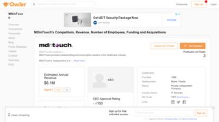 MDinTouch Competitors, Revenue and Employees - Owler Company ...