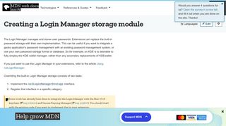 Creating a Login Manager storage module | MDN