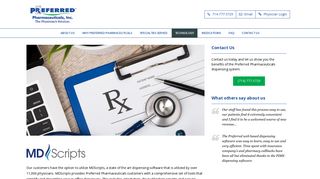 MDScripts - Preferred Pharmaceauticals, Inc