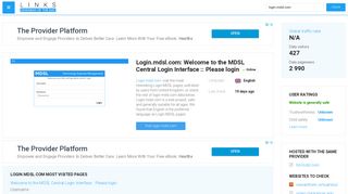 Visit Login.mdsl.com - Welcome to the MDSL Central Login Interface ...