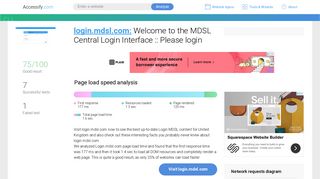 Access login.mdsl.com. Welcome to the MDSL Central Login Interface ...