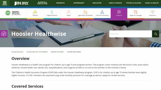Indiana Medicaid - Hoosier Healthwise - IN.gov