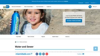 Water and Sewer Department Home Page - Miami-Dade County