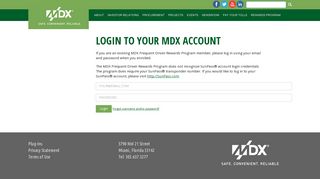Login to Your MDX Account