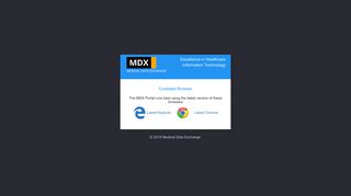 MDX Portal: Log in