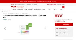 23 and Me DNA Test Kit - 600+ Reviews | CVS.com
