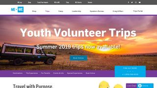 Youth Volunteer Trips | ME to WE Trips