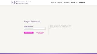 Forgot Password | Meaningful Beauty