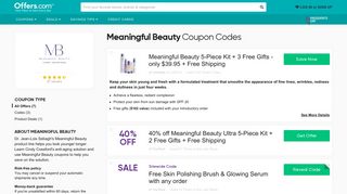 Free Gifts - Meaningful Beauty Coupon Codes & Discounts 2019