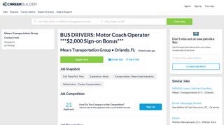 BUS DRIVERS: Motor Coach Operator ***$2000 Sign ... - CareerBuilder