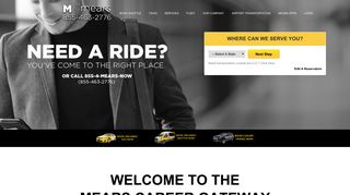 Career Opportunities | Taxi Drivers | Luxury ... - Mears Transportation