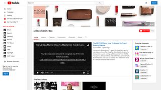 Mecca Cosmetica - YouTube