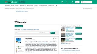 Wifi update - Mecca Forum - TripAdvisor