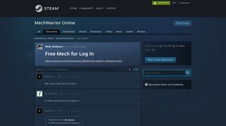 Free Mech for Log In :: MechWarrior Online General Discussions
