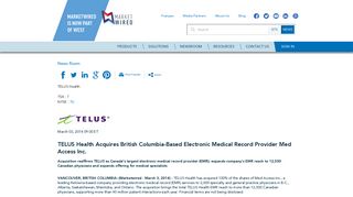 TELUS Health Acquires British Columbia-Based Electronic Medical ...